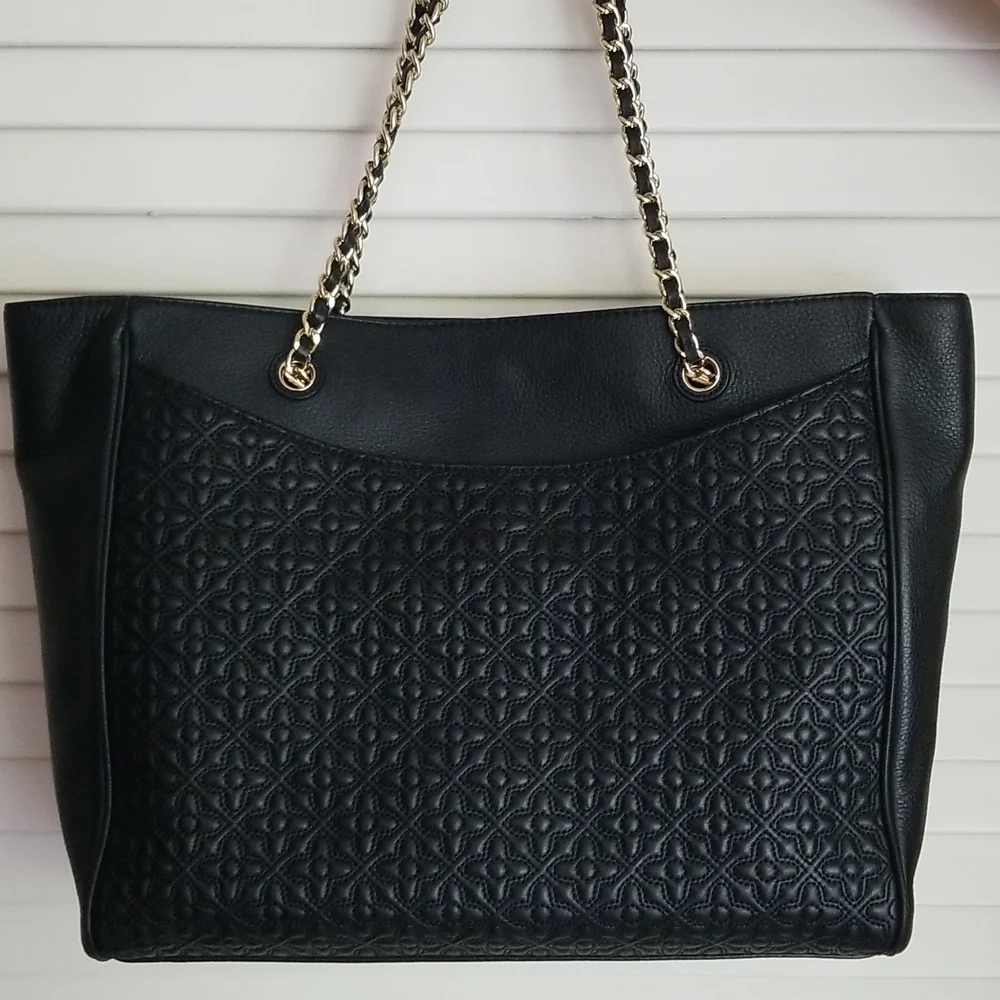 nwt Tory Burch Bryant East West Large Quilted Leather Tote
